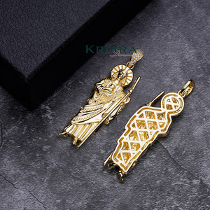 จี้อัญมณีชุบโรเดียมสีเงิน925สำหรับใส่ได้ทั้งชายและหญิง - Product Image 2