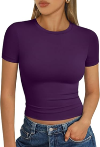 T-shirt court pour femme en coton premium, coupe ajustée, manches courtes, style décontracté, par SHAHI IMPEX - Product Image 2