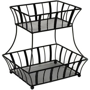 Panier à fruits classique en métal, ajoutant une élégance intemporelle au comptoir de cuisine, avec un rangement pratique et un attrait décoratif. - Product Image 3