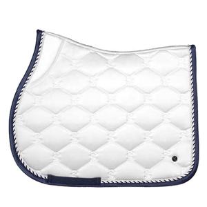 Tapis de selle de dressage sublimé matelassé, matériau écologique, extérieur en coton, rembourrage en polyester, doublure - Product Image 1