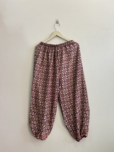 Pantalones Harem de Seda Estilo Gitano Indio, Pantalones de Yoga Cómodos, Pantalones de Pijama - Product Image 5