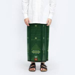 Sarong Pareo Indonesio BHS Excelente Dorado Tipo SCP Tradicional Musulmán para Hombre Color Sólido Mercerizado para Todas las Islas del Asia Pacífica - Product Image 3