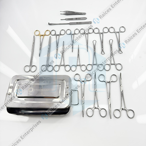 Juego de Instrumentos Quirúrgicos Ortopédicos Veterinarios de 19 Piezas, Kit de Herramientas Médicas Manuales de Acero Inoxidable para Uso en Clínicas Veterinarias, Clase I - Product Image 2