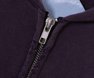 Sudaderas con Capucha y Cremallera para Hombre, Estilo Urbano, con Logotipo Personalizado OEM, Lavado Ácido, Vintage, Bordado Desgastado, 100% Algodón Grueso, Corte Cuadrado - Product Image 3
