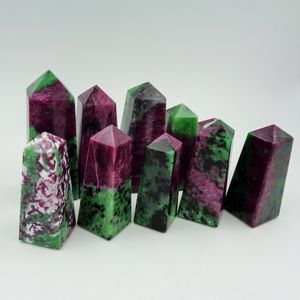 Obelisco de Cristal de Zoisita Rubí de Primera Calidad, Torre de Cristal Hecha a Mano, Feng Shui, Piedra Natural Curativa, Decoración Energética para Meditación Reiki - Product Image 5