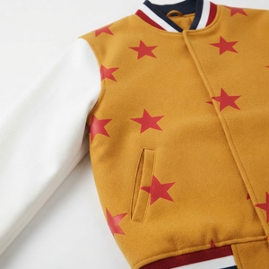 Chaqueta de béisbol universitaria personalizada para hombre, talla grande, bordada, cortavientos, con cuello alto, para otoño, abrigo deportivo universitario, venta al por mayor, frontal - Product Image 5