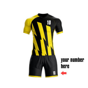Uniforme de Fútbol Personalizado con Impresión por Transferencia de Calor, Manga Corta, Absorbente de Humedad, Logotipo Personalizado para Pedidos al por Mayor, Exportadores Internacionales - Product Image 5