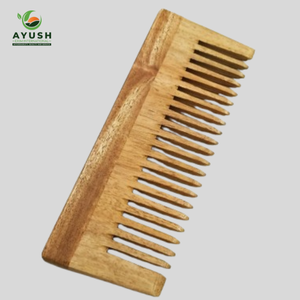 Eco Friendly <b>Wide</b> Tooth Wooden <b>Comb</b> for Damage Free Styling & Scalp Massage - Product Image 1