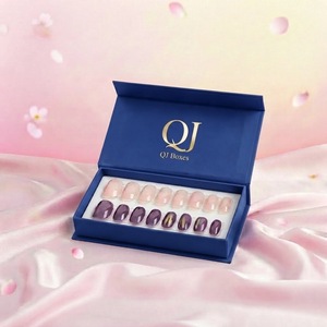 Boîte en papier magnétique pliable, écologique, biodégradable, recyclable, avec logo personnalisé, insert en mousse, pour emballage de produits de beauté, boîtes QJ - Product Image 4
