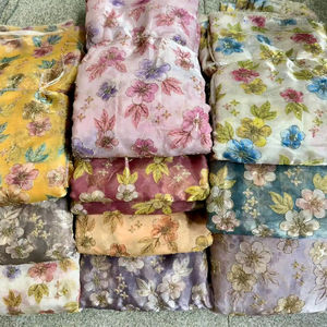 Telas Premium Jimichu Sin Tejer con Rayas para Tapicería, Ropa, Diseño de Moda para Bodas, Patrones Bordados Duraderos y Suaves - Product Image 1