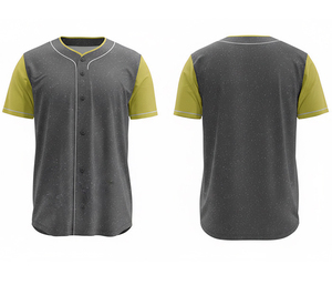 Maillot de baseball personnalisé en polyester respirant à séchage rapide, tenue de sport d'équipe, uniforme sur mesure, coupe premium - Product Image 2