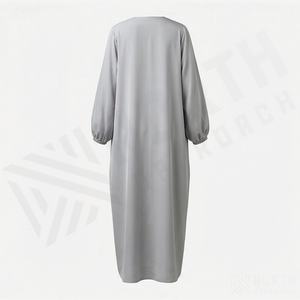 Élégante Robe de Soirée Longue en Polyester à Manches Ballon Anti-Statique pour Femmes Musulmanes – Offre de Gros OEM - Product Image 2