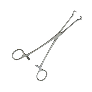Pinzas Allis para tejido, 15 cm, de acero quirúrgico veterinario, 4x5 dientes, 6 pulgadas, pinzas quirúrgicas, precio económico - Product Image 1