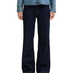 Jeans de Mezclilla de Pierna Ancha y Cintura Media para Mujer, Corte Holgado Informal, de Invierno, Buena Calidad, Secado Rápido, Lavado a la Nieve, Tela de Algodón Cómoda - Product Image 5