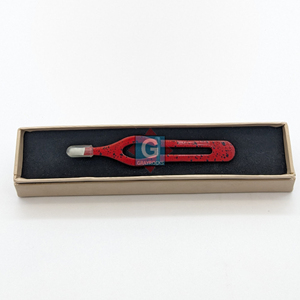 Pinzas para Extensión de Pestañas, Aplicador de Pestañas Postizas en Color Rojo - Product Image 6