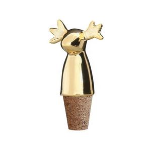 Bouchon de bouteille de vin en métal doré en forme de lapin, durable, avec tête d'animal, designs personnalisables, sans danger pour les aliments, pour champagne et bière, cadeaux de bar - Product Image 3