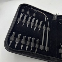 Pince à retirer les micro-liens la plus vendue, en acier inoxydable noir mat, kit d'outils pour extensions de cheveux avec logo personnalisé, poids 300g