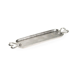 Plateau de service décoratif en métal pour thé et café, nouvelle arrivée, élégant plateau de présentation pour collations et desserts, idéal pour les événements de mariage. - Product Image 2