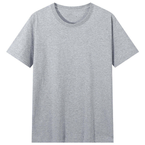 Men's <b>Black</b> Short Sleeve O-Neck <b>T</b>-<b>Shirt</b> 100% Cotton Regular Fit Casual Jersey Knitted Solid Color <b>Plain</b> Dyed - Product Image 5