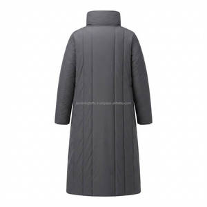 Women's <b>Winter</b> Long Parka Quilted Puffer Jacket Lightweight Belted Warm Insulated <b>Coat</b> OEM ODM Wholesale Export - Product Image 2