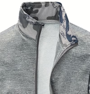 <b>Mens</b> Winter Solid Terry Fabric Quick Dry 100% Cotton Sweatshirt Set Outdoor Sports Hooded <b>Jacket</b> Casual Trendy Two-Piece Set - Product Image 4