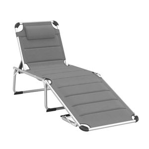 เก้าอี้เลานจ์ชายหาดพับได้สำหรับอาบแดดและพักผ่อนบนหาดทราย - Product Image 2