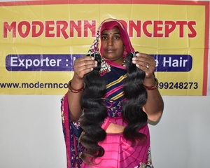 Vente en gros de cheveux humains vierges bruts à cuticule alignée avec fermeture, cheveux ondulés, naturels, lâches, ondulés, 100% - Product Image 4