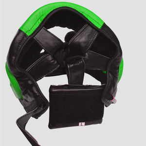 Casque de protection en cuir de vachette pour MMA et boxe, idéal pour l'entraînement et le sparring, équipement de combat d'arts martiaux, personnalisable avec logo, vente en gros et en vrac - Product Image 3