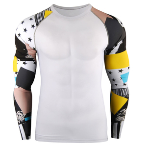 Rash Guard para Hombre, Diseño Personalizado, Material Poliéster/Nailon, Deportes Acuáticos, Manga Larga, Venta Caliente, Precio Económico, Suministro Directo de Fábrica - Product Image 1