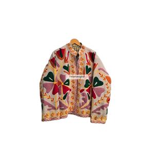 Chaqueta de Fiesta para Mujer, Chaqueta con Bordado Uzbeko, Chaqueta Suzani Corta Hecha a Mano, Chaqueta Estilo Boho Chic - Product Image 1