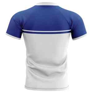 เสื้อโปโลคุณภาพสูงแบบกำหนดเอง ลายทาง ชุดกีฬารักบี้สำหรับผู้ชาย ชุดรักบี้ OEM เสื้อรักบี้สำหรับผู้ชาย - Product Image 5