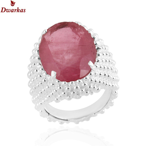 Handmade classic hottest <b>rings</b> 925 sterling silver Doublet pink tourmaline <b>quartz</b> gemstone texture <b>ring</b> ready stock wholesale - Product Image 1
