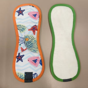 Toallas Sanitarias de Algodón Reutilizables y Lavables, Altamente Absorbentes, con Alas, Diseño Transpirable para Mujeres - Product Image 1