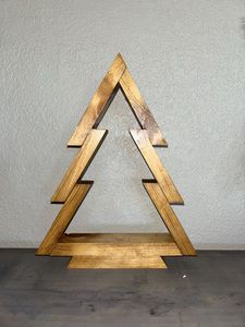 Rustic <b>Wooden</b> <b>Christmas</b> <b>Tree</b> – Handmade Holiday Decoration for a Warm and Cozy <b>Christmas</b> Home - Product Image 4