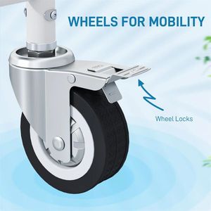 Fauteuil roulant manuel gris pour personnes âgées, chaise de toilette pour la douche - Product Image 5