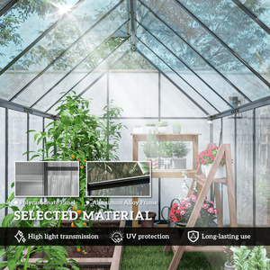 Serra Moderna per Casa con Vetro Temperato e Telaio in PE/Metallo per Coltivazione Indoor di Piante, Idroponica Domestica, Eventi Nuziali - Product Image 5