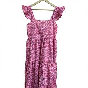 เดรสสั้นพิมพ์ลายดอกไม้สไตล์โบฮีเมียนสำหรับผู้หญิง ผ้าฝ้าย ใส่สบายๆ สำหรับฤดูร้อน ใส่ไปเที่ยวชายหาด สไตล์โบฮีเมียน น้ำหนักเบา เป็นมิตรกับสิ่งแวดล้อม เอวเข้ารูป - Product Image 1