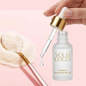 เซรั่มคอลลาเจนบำรุงผิว ช่วยเติมความชุ่มชื้นอย่างล้ำลึก ผิวกระจ่างใส ชุ่มชื้น ผลิตโดยโรงงาน OEM ODM มืออาชีพ รับผลิตสินค้าภายใต้แบรนด์ของคุณเอง - Product Image 1