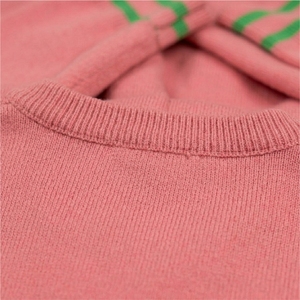 Cárdigan de punto con cuello en V, rosa y verde, con logotipo personalizado, para mujer, informal, de manga larga, color sólido, de algodón transpirable para invierno. - Product Image 5