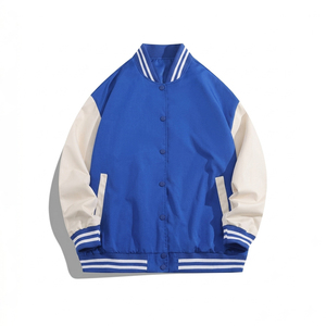 Wholesale Varsity <b>Jacket</b> OEM Wool <b>Leather</b> Varsity <b>Jacket</b> with Custom Logo Varsity <b>Jacket</b> for Brands - Product Image 1