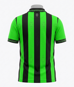 เสื้อโปโลซับลิเมชั่นฟุตบอลคุณภาพเยี่ยม แห้งเร็ว ผลิตจากโพลีเอสเตอร์ 100% พร้อมคอเสื้อถักแบบเรียบและแขนเสื้อแบบโค้งงอ - Product Image 2