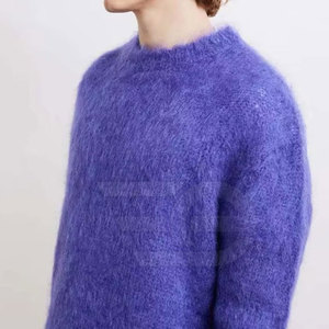 Pulls pour hommes, tricotés, chauds, à manches longues, décontractés, col rond, mode, confortables, légers, vêtements d'hiver pour hommes - Product Image 4