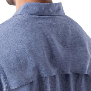 Camisetas de Pesca Personalizadas al por Mayor, Diseño Impreso, 100% Poliéster, Resistentes al Viento, UPF 50, Secado Rápido, Camisetas Polo para Exteriores - Product Image 4