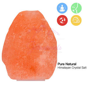 Lampe de sel de l'Himalaya en pierre naturelle, très vendue, pour chambre à coucher, lumière chaude - Product Image 3