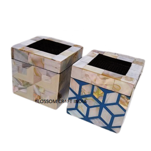 Brûleur Bakhoor élégant avec incrustation de MOP prêt à expédier du matériel de graine de bois pour une expérience de parfum religieux luxueux - Product Image 3