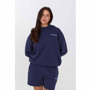 Ensemble 2 pièces tricoté respirant pour femme avec LOGO personnalisé, style streetwear décontracté d'été, pantalon court en coton couleur unie longueur genou et sweat à capuche - Product Image 5