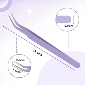 Pince à épiler pour cils en acier inoxydable durable avec logo OEM, outil de beauté professionnel de haute qualité à bas prix - Product Image 6