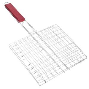 Cesta de acero inoxidable multiusos para asar pescado, verduras, paneer, pollo y carne. - Product Image 6