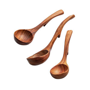 Cuchara Coladora de Madera Artesanal, Práctica y Duradera, con Mango Largo para Sopa Ramen, Hot Pot y Fiestas, Venta al Por Mayor - Product Image 5