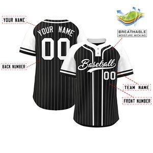Custom Made Plus Size Summer Baseball Jersey Wholesale Blank Sublimation Printed Team Jerseys Cotton/Polyester Breathable Quick - Product Image 4